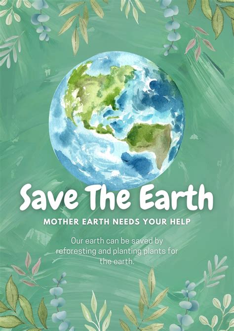 Poster On Save Earth Poster On Save Earth Poster Images An – NBKomputer