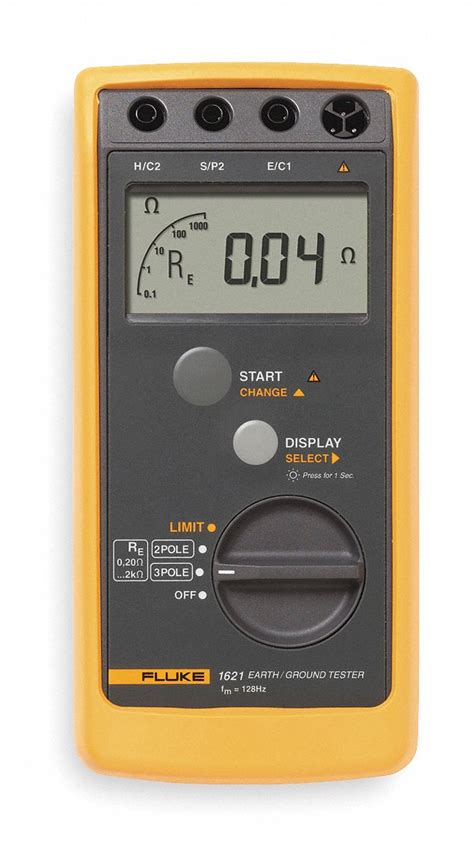 FLUKE Earth Ground Tester, 128 Hz, 250VAC - 2FTY7|FLUKE-1621 - Grainger