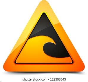 Tsunami Hazard Sign Stock Vector (Royalty Free) 482748964 | Shutterstock