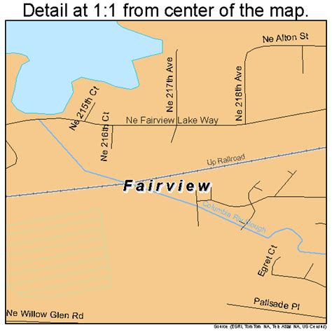 Fairview Oregon Street Map 4124250