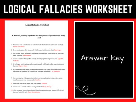 Logical Fallacies Worksheet | Made By Teachers