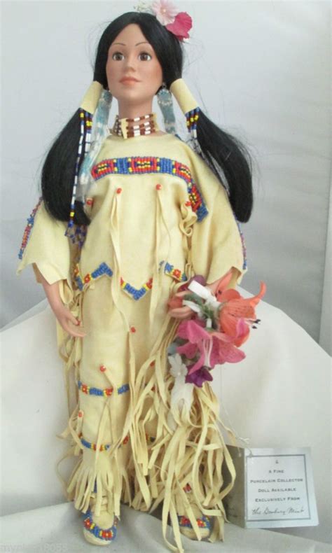 Yellow Moon, Danbury Mint Native American Indian Bride Doll # ...