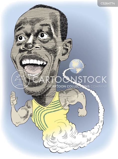 Usain Bolt Cartoons and Comics - funny pictures from CartoonStock