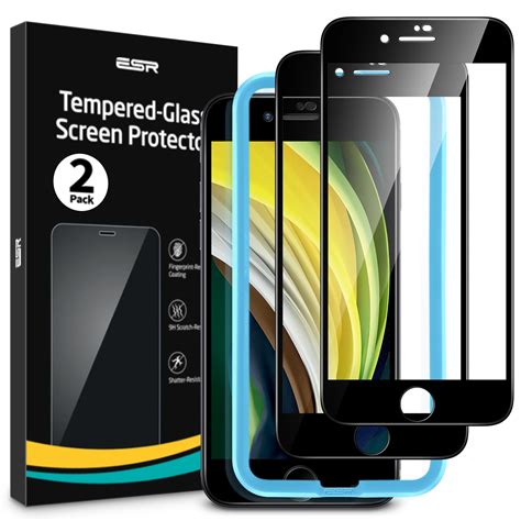[2-Pack] ESR Tempered-Glass Screen Protector for iPhone SE 2020 iPhone 8/7 4.7 inchs Premium HD ...