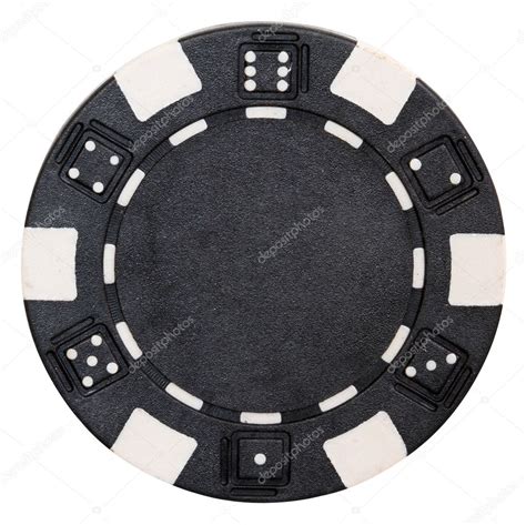 Black poker chip — Stock Photo © mblach #7550532