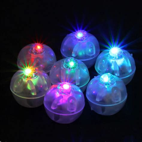 10Pcs/lot LED Light Up Balls Grow In The Dark Tumbler LED Balloon Lights Toys Mini Flash Lamps ...