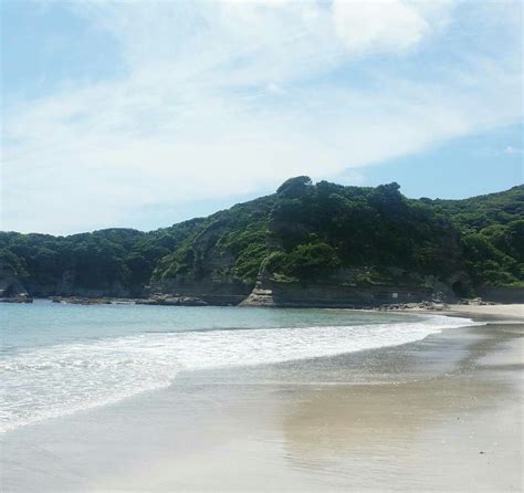 Ubara beautiful beach in Chiba prefecture Japan.