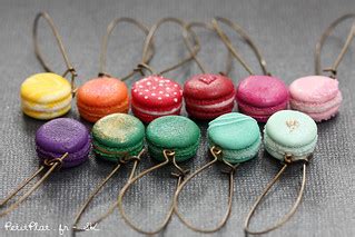 Miniature Macaron Earrings in Rainbow Colors | And I miracul… | Flickr
