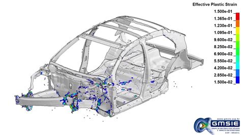 Toyota Yaris/Dodge Neon crash test simulation in LS Dyna - YouTube