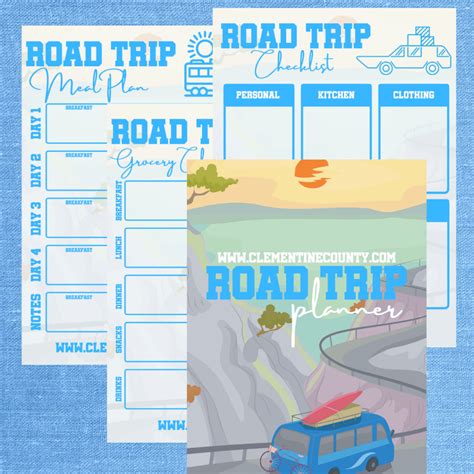 Road trip planner printable - planningrilo