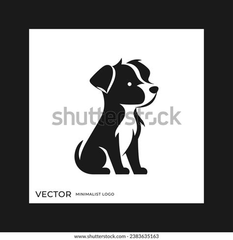 Black White Dog Icon Logo On Stock Vector (Royalty Free) 2383635163 ...