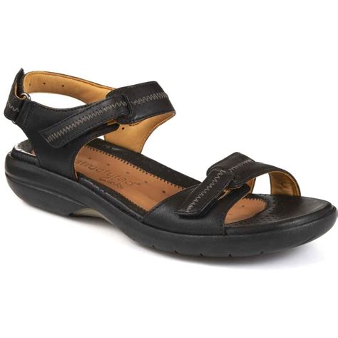 Clarks Un Galleon Sandals | Black Leather | Charles Clinkard