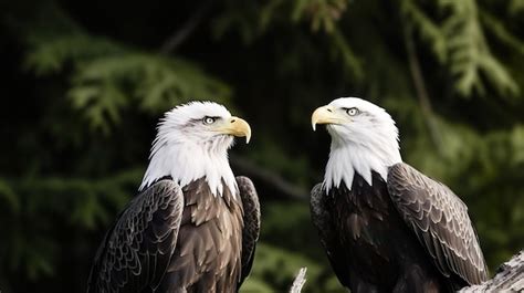 Premium AI Image | Bald eagles