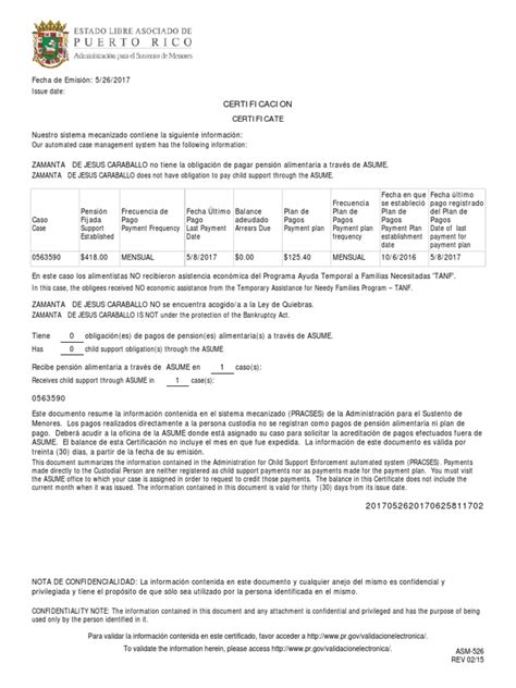 Certificado ASUME | PDF | Instituciones sociales | Ciencias sociales