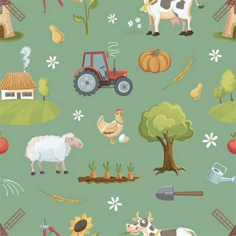 Farm Animals Wallpaper for Nursery Room | Life n Colors