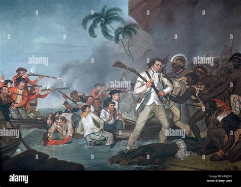 Death of Captain James Cook, 1779 Stock Photo - Alamy