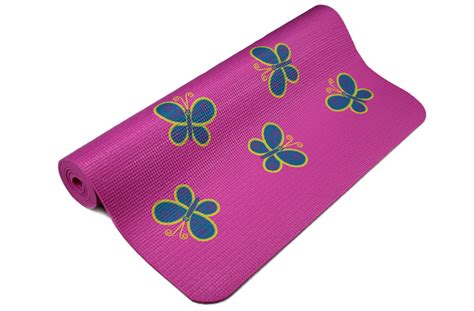 Kids Yoga Mat - Small Yoga Mat Available in Pink, Blue, & Orange