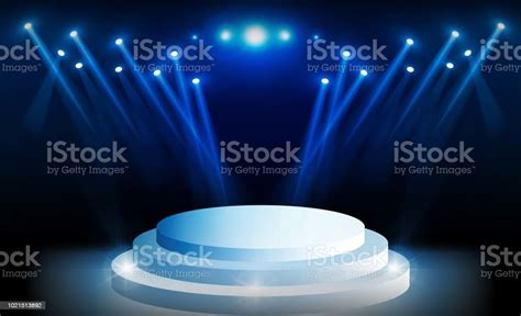 Bright Stadium Lights Vector Design Illumination Stock Illustration ...