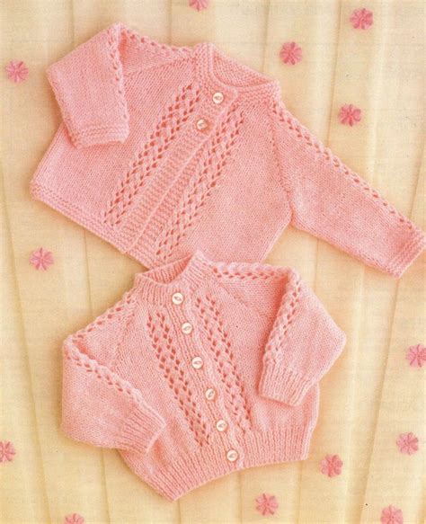 Baby Knitting Pattern QK or 4 ply Matinee Coat & Cardigan | Etsy Leaf Knitting Pattern, Baby ...