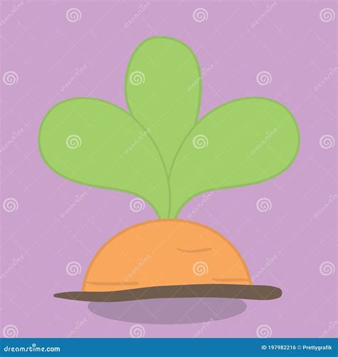 Bunny Carrot Buried 12 Vector Illustration | CartoonDealer.com #197982216