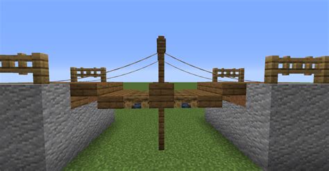 How To Build A Rope Bridge In Minecraft