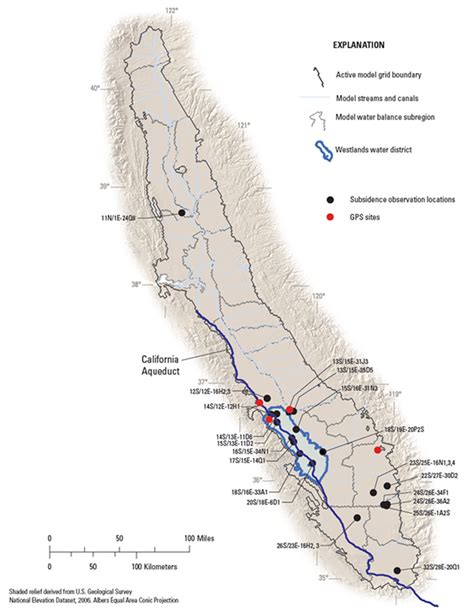 California Aqueduct Subsidence | USGS California Water Science Center