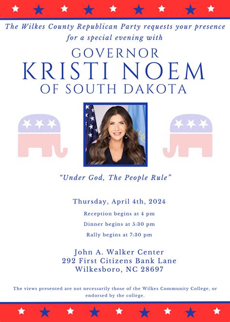 An Evening with South Dakota Gov. Kristi Noem