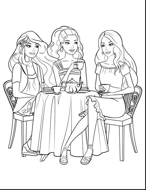 Barbie And Friends Coloring Pages at GetColorings.com | Free printable colorings pages to print ...