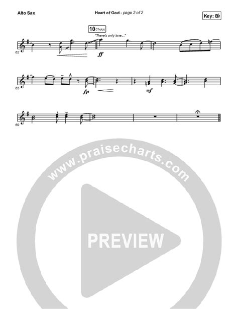 Heart Of God Alto Sax Sheet Music PDF (Zach Williams) - PraiseCharts