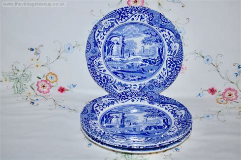 Spode Blue Italian Breakfast Plate - The Vintage Teacup UK