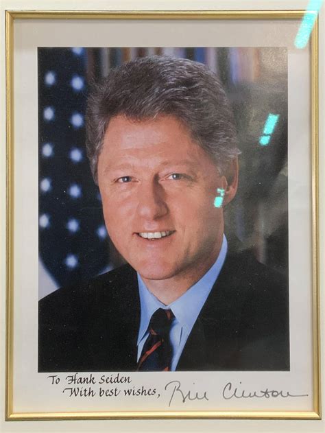 Signed Bill Clinton Presidential Portrait Auction