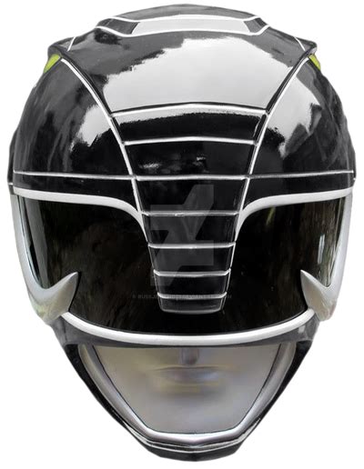 MMPR Black Ranger Helmet Render by RussJericho23 on DeviantArt