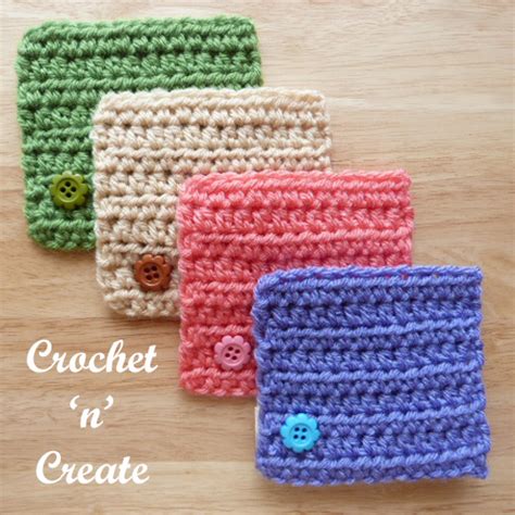 Square Coaster Free Crochet Pattern - Crochet 'n' Create