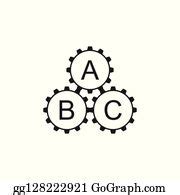 1 Cogs System Abc Symbol Decoration Vector Clip Art | Royalty Free - GoGraph