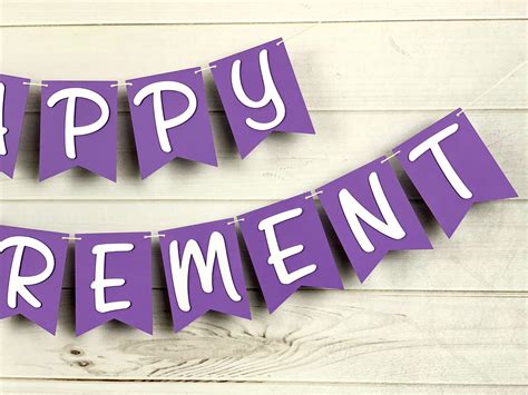 Happy Retirement Banner Retirement Banner Banner | Etsy