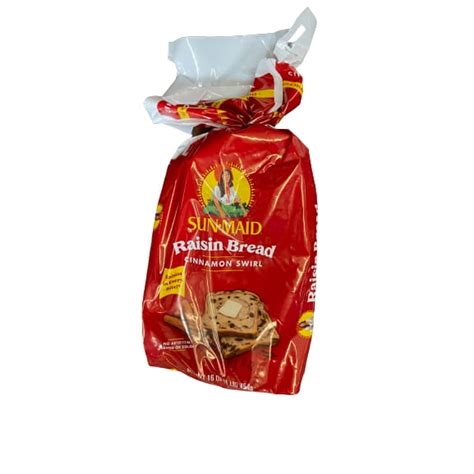 Sun-Maid Cinnamon Swirl Raisin Bread, Cinnamon Raisin Bread, 16 oz Loaf | ShelHealth