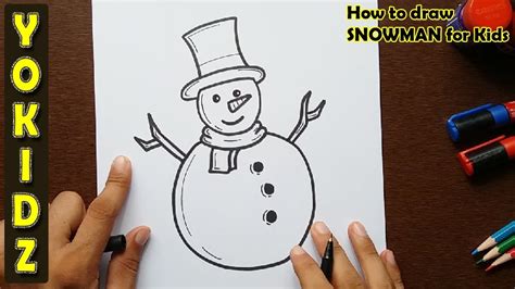 Art Hub For Kids How To Draw A Snowman / Start by drawing a circle.