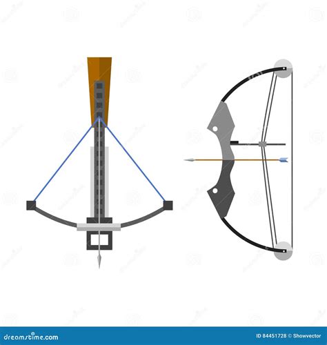 Crossbow Arbalest Vector Illustration Stock Vector - Illustration of ...