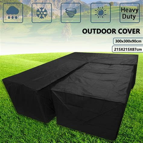 Waterproof Garden Rattan Corner Furniture Cover Outdoor Sofa Protect L Shape Set - Walmart.com ...