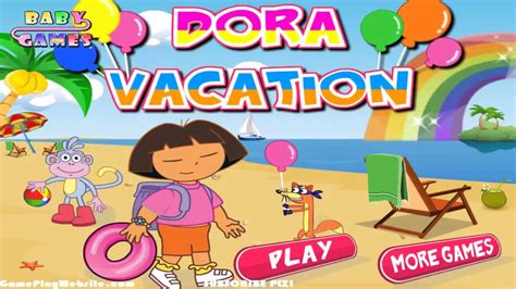 Dora Online Game Children Gameplay Video - Baby Girl Games - YouTube