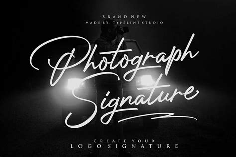 Photograph Signature Logo Font - Dafont Free