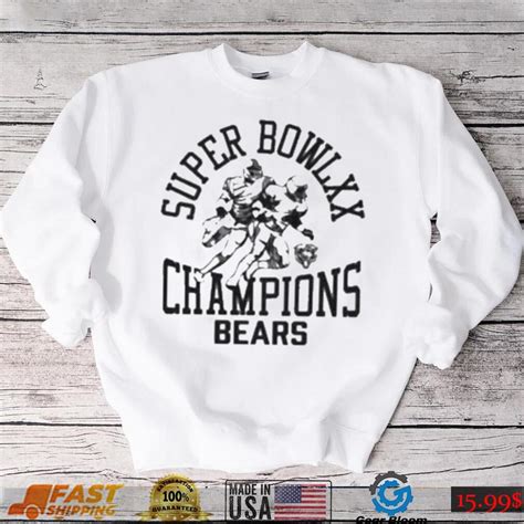 Homage chicago bears super bowl xx champions shirt - Gearbloom