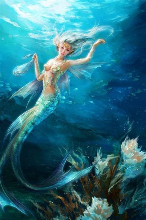 Pin by Sydney Kirkland on Mermaid art | Mermaid artwork, Fantasy ...