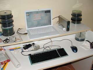 My Temporary Ghetto Desk Setup | Now with my iMac sold, I fe… | Flickr