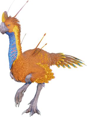 It looks like a cross between a cassowary and a peacock | Gigantoraptor Tips | Dododex