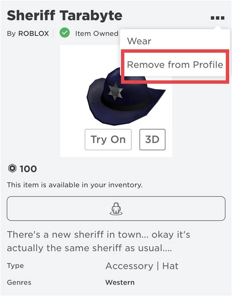 Add ‘Remove from Profile’ for Limited Items on Roblox Mobile App ...