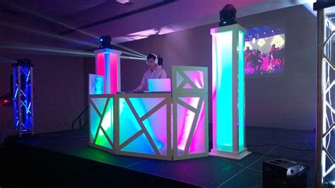 Dj Booth & Glow Towers Setup #JaySe7enEvents … | Dj booth, Dj table ...