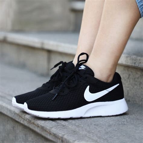 Nike Shoes | Nike Womens Tanjun Black | Color: Black/White | Size: 10 #blackandwhitewomensshoes ...