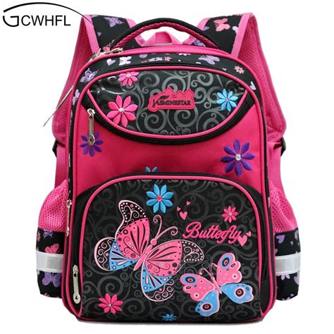 GCWHFL Backpacks For School Girls School Bags Floral Children Schoolbag ...