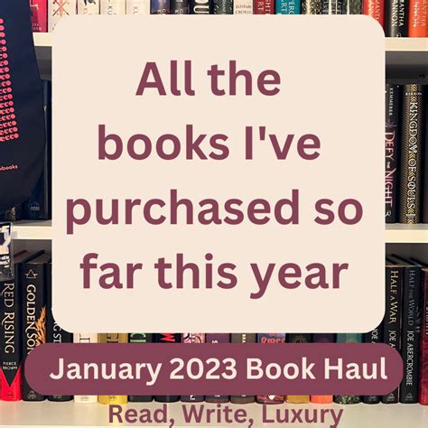 January 2023 Book Haul - Read Write Luxury